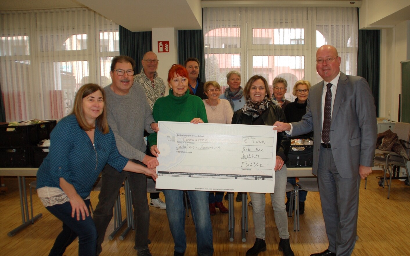 Spende für Sozialverein Kunterbunt e.V.